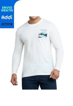 Camibuzo Antonio Estampado Blanco Para Hombre Croydon