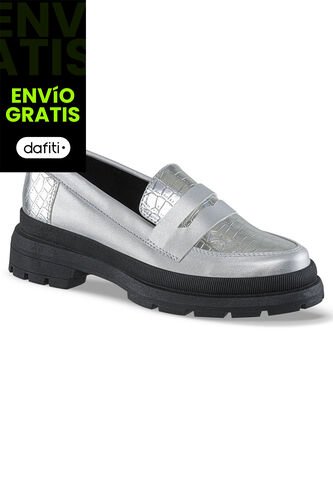 Mocasines Lyrica Plata Croydon Para Mujer Croydon