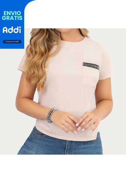 Blusa Francia Beige Para Mujer Croydon