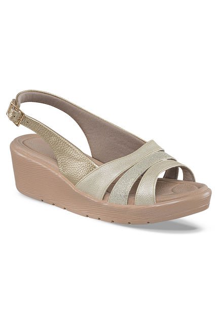 Sandalias Tacón Calista Oro Para Mujer Croydon