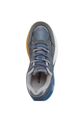 Tenis Urbanos Delzar Gris-Azul O Croydon Para Niño