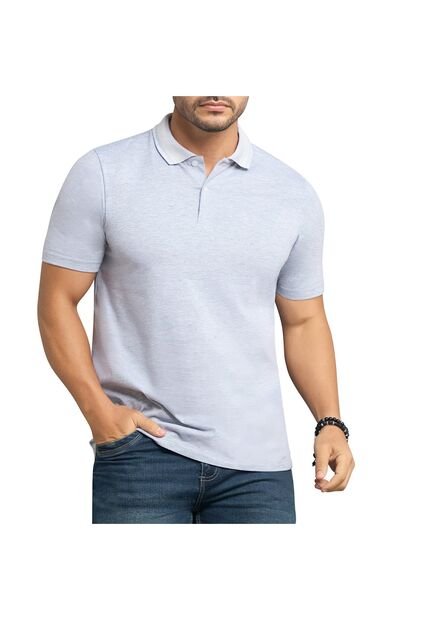 Camiseta Polo Pedro Gris Para Hombre Croydon