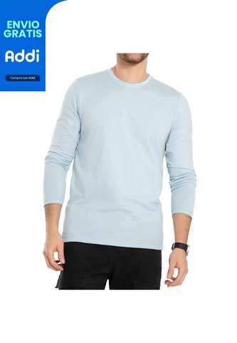 Camibuzo Omar Azul Celeste Para Hombre Croydon Croydon