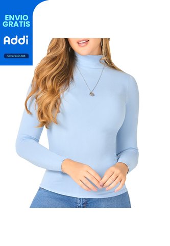 Blusa Iron Azul Claro Para Mujer Croydon Croydon