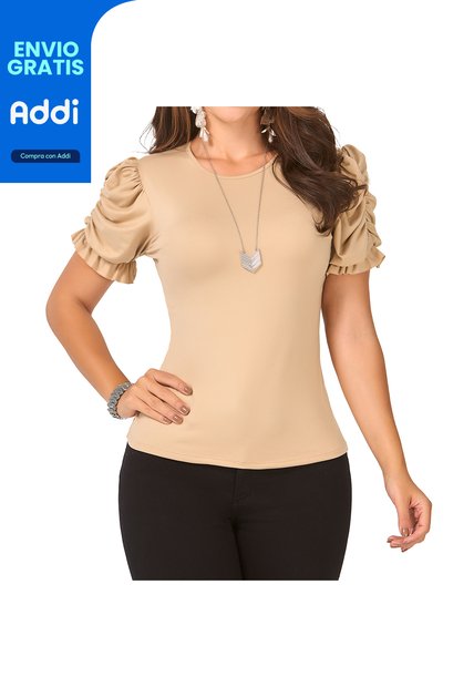 Blusa Xiana Camel Para Mujer Croydon