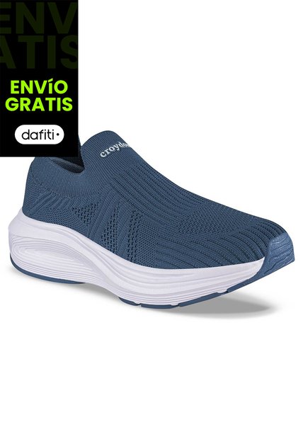 Tenis Para Caminar Wefer Azul Osc Croydon Para Mujer