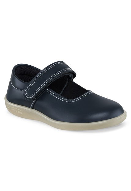 Zapatos Escolares Mafalda Azul Para Niña Croydon