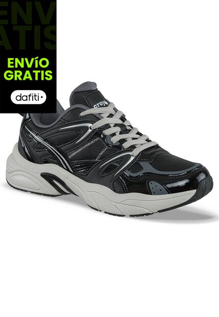Tenis Urbanos Argame Negro Croydon Para Mujer