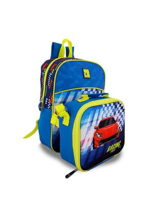 Morral + Lonchera Car Azul Rey Para Niño Croydon