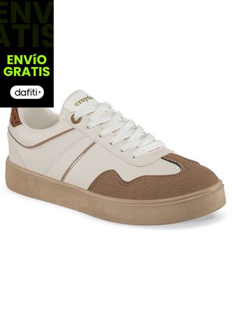 Tenis Urbanos Myranda Beige-Café Croydon Para Mujer Croydon