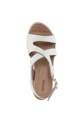 Sandalias Tacón Andrey Blanco Croydon Para Mujer