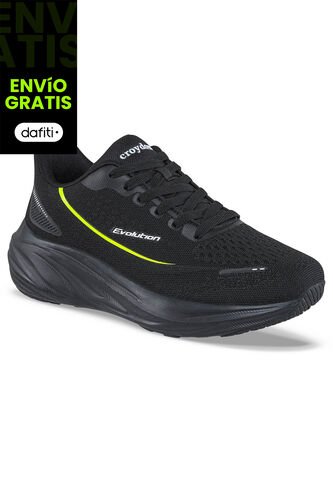 Tenis Running Fardo Negro Croydon Para Hombre Croydon