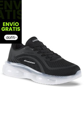 Tenis Running Lumo Negro Croydon Para Mujer