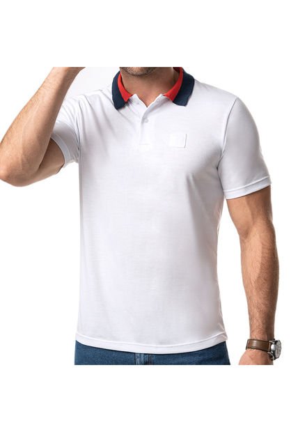 Camiseta Polo Felipe Blanco Para Hombre Croydon