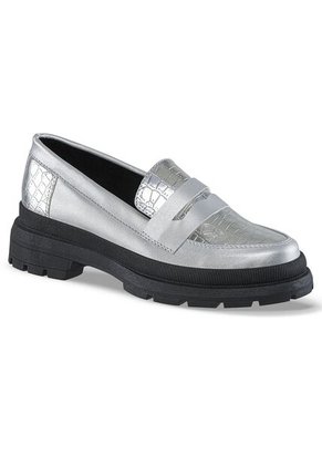Mocasines Lyrica Plata Croydon Para Mujer