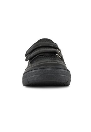 Tenis Colegio Roblo Velcro Negro Para Niño Y Niña Croydon