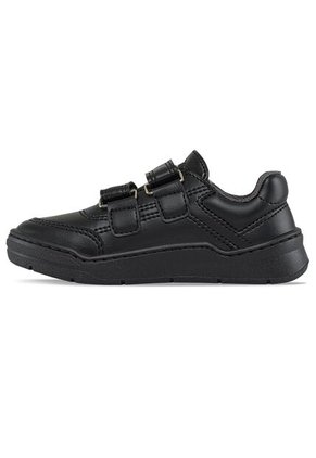 Tenis Colegio Roblo Velcro Negro Para Niño Y Niña Croydon