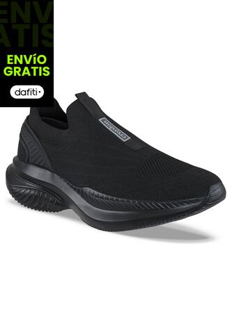 Tenis Para Caminar Zafali Negro-Negro Croydon Para Hombre Croydon