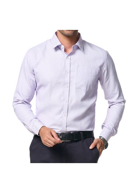 Camisa Alberto Lila Para Hombre Croydon