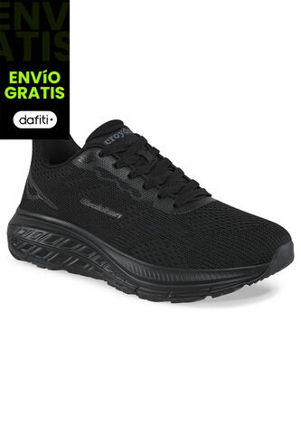 Tenis Running Datil Negro-Negro Croydon Para Hombre Croydon