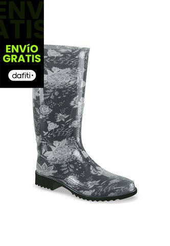 Botas Lluvia Najya Negro Croydon Para Mujer Croydon