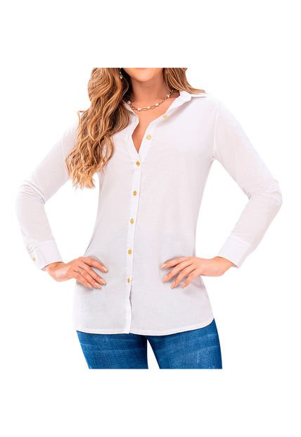 Blusa Xiomara Blanco Para Mujer Croydon