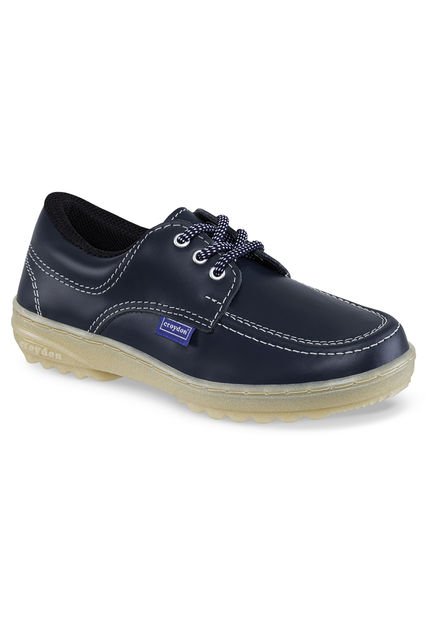 Zapatos Escolares Leader Azul Para Niña Y Niño Croydon