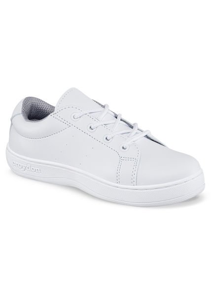 Tenis Escolares Slash Blanco Para Niño Y Niña Croydon