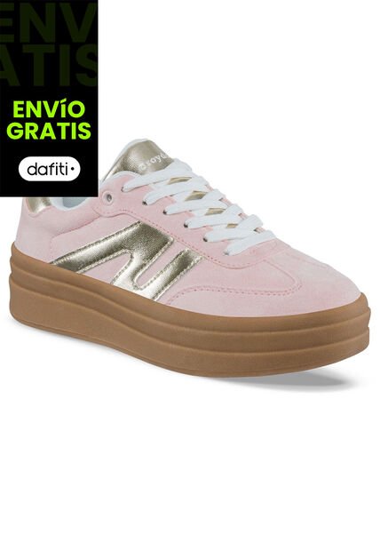 Tenis Urbanos Vintar Rosa Croydon Para Mujer
