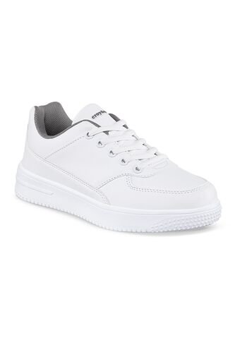 Tenis Colegio Shopir C Blanco-Gris Para Niño Y Niña Croydon Croydon