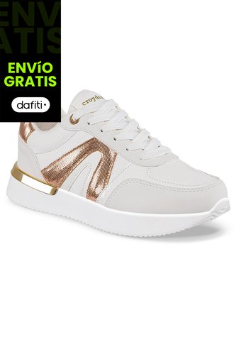 Tenis Urbanos Alice Blanco-Oro Croydon Para Mujer Croydon