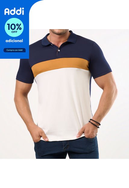 Camiseta Polo Julian Azul Osc Para Hombre Croydon