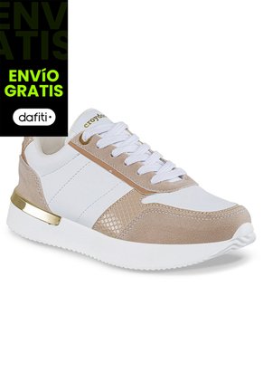 Tenis Urbanos Nuray Blanco-Rosa Croydon Para Mujer