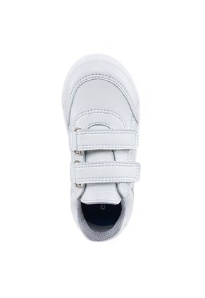 Tenis Colegio Roblo Velcro Blanco Para Niño Y Niña Croydon