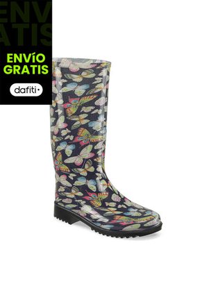 Botas Lluvia Adila Negro Para Mujer Croydon