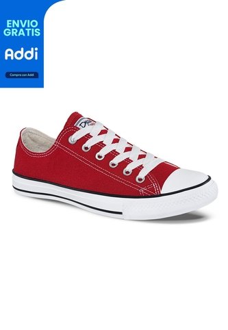 Tenis Discovery Bajo Rojo Para Hombre Y Mujer Croydon Croydon