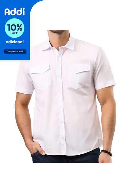 Camisa Ruben Blanco Para Hombre Croydon