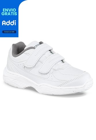 Tenis Colegial 11 New Blanco Para Niño Y Niña Croydon Croydon