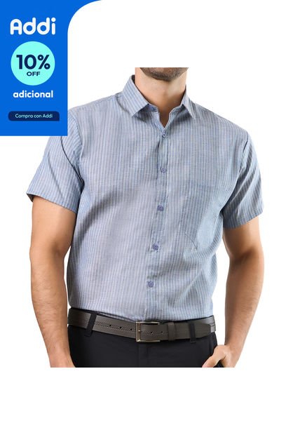 Camisa Fabio Gris Osc Para Hombre Croydon