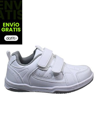 Croydon Tenis Colegial Velcro Blanco Croydon