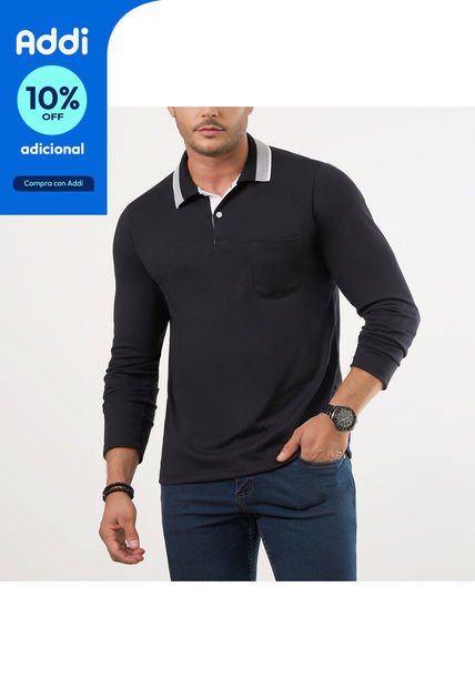 Camibuzo Polo Andres Negr T.Ll Negro Para Hombre Croydon