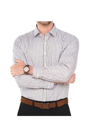 Camisa Ian Ml Gris Croydon Para Hombre Croydon