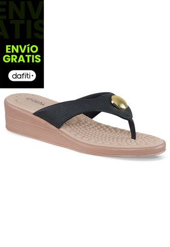 Sandalias Tacón Eluney Negro Para Mujer Croydon Croydon
