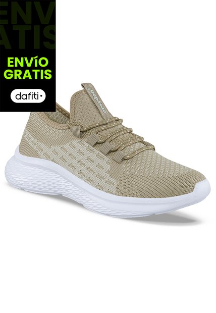 Tenis Running Trux Beige Para Mujer Croydon
