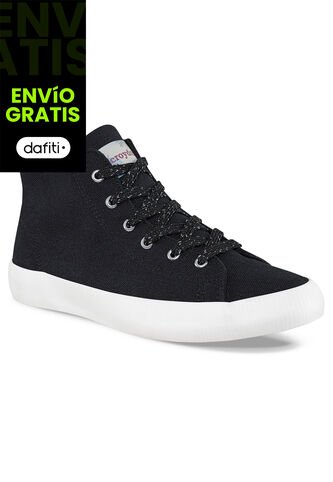 Botines Raw Alto Negro Para Mujer Croydon Croydon