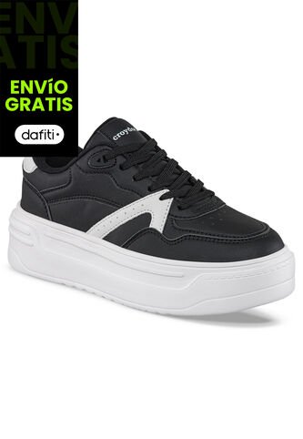Tenis Urbanos Plitty Negro-Blanco Para Mujer Croydon Croydon