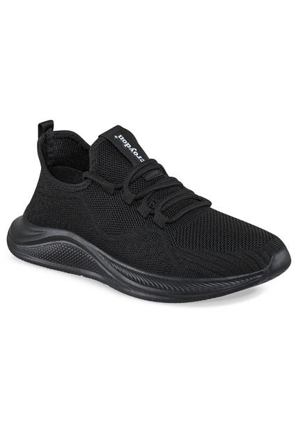 Tenis Running Hetter Negro-Negro Para Mujer Croydon