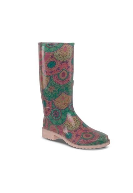 Botas Lluvia Tiffany Estampada Jarilla Verde Para Mujer Croydon