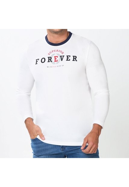 Camibuzo Adrian Blanco Croydon Para Hombre