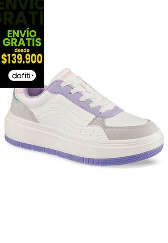 Tenis Urbanos Ilyra Beige-Mora Croydon Para Mujer Croydon